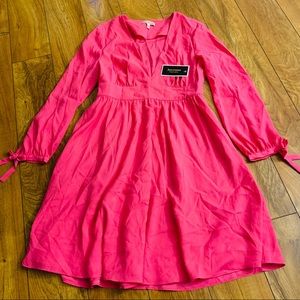 NWT JUICY COUTURE PINK LONG SLEEVED DRESS SZ 6
